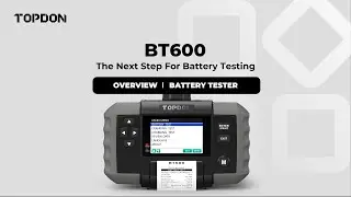 TOPDON BT600 Overview | Battery Tester