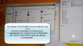 Eliminar cuenta Google Huawei Y5 2019 AMN-LX3 por medio de Test Point