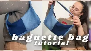 DIY baguette bag tutorial | what to do with skinny jeans? ep.2