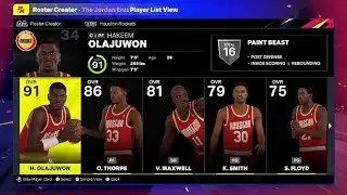 NBA 2K25: Houston Rockets '91-'92 classic team - Jordan Era