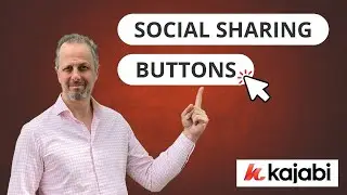 Kajabi Tutorial - Add Social Sharing Buttons in Kajabi