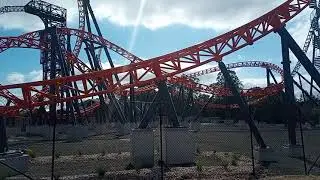 Steel Taipan Rollercoaster testing - Dreamworld