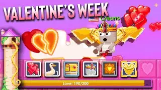 INSANE NEW GOLDEN HEART BREAK WINGS!! + RECIPE /ITEMS (VALENTINES WEEK 2022) | Growtopia
