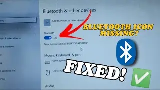 How to Fix Bluetooth Icon Missing from Windows 10