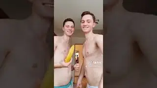 GayTwins play with bananas