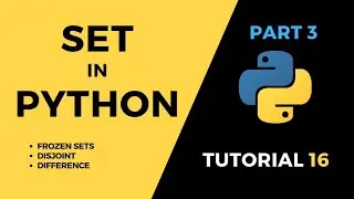 Tutorial#16 Set in Python Part03 