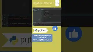 Python : Exceptional Handling | Part 8 | py srt 179