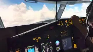 Rome(LIRF)-Innsbruck(LOWI) descenting in homecockpit