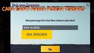CARA GANTI NAMA PUBGM TERBARU !!
