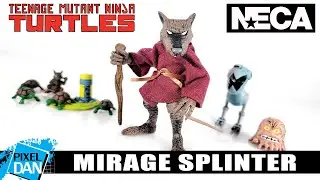 NECA MIRAGE Master Splinter with Interchangeable hands and great accessories!