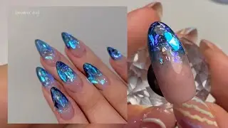 Корейский маникюр | СТРАЗЫ АВРОРА | ICE NAILS tutorial