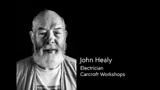 A Rich Seam: Live portrait session of John Healy by Laurence Edwards