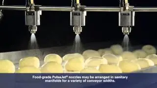 Applying Egg Wash with PulsaJet® Nozzles