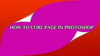 Quickest way to create a page curl effect in photoshop | Page turn effect in photoshop | photoshop