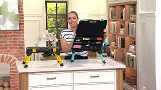 SFixx Collapsible Step Stool w/ Storage Organizer on QVC