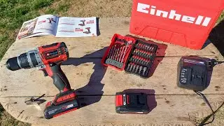 Unboxing și test mașină de găurit cu acumulator Einhell TP-CD 18/60 Li-i BL+39 2x2.0Ah