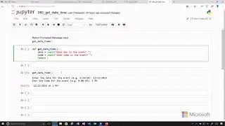 33 Python Beginner Strings and Functions - Build get date time Function