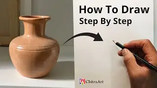 How To Draw Pot, Still Life with Pencil Shading Step By Step Drawing for Beginners | Object Drawing