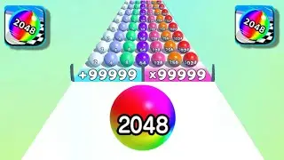 BALL RUN 2048 INFINITY GAMEPLAY || Don’t Miss end?? 😱 #veeruthegame