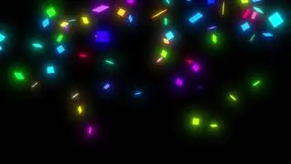 Glowing Party Happy Confetti: Best Free Video Footage