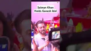 #SalmanKhan holds Ganesh Idol  at Eco-friendly Celebration Ganesh Chaturthi