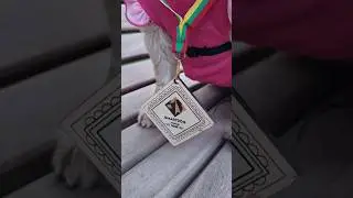 Фанни  получила  свою, первую 🏅 🎖 медаль...#Shorts#york​​#Dog​​#york#медаль# йорк_ получил_медаль#