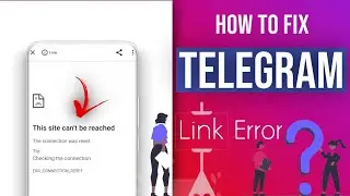 How To Fix This site can't be reached Errorn Android Mobile | Telegram Link error Fix