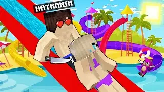 ERKEK HAYRANIM İLE AQUA PARK! - 😱 Minecraft