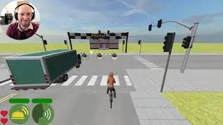 Loud Bicycle Minigame using 3DStreet / A-Frame / Three.js / WebXR