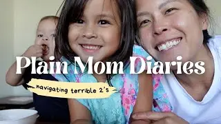 Plain Mom Diaries | Navigating terrible twos for the third time, summer break begins, low key week