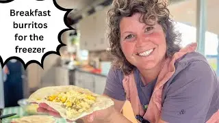 Bulk Cooking Breakfast Burritos for a Large Family