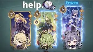 Keqing and Collei refusing to let a healing deck heal | Genshin TCG