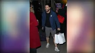 Strictly's Kelvin Fletcher wears shorts despite the freezing weather as he arrives at It Takes