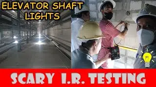 Elevator shaft lights wirings insulation resistance testing | Nakakatakot na testing.