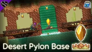 Desert Pylon Base: Pyramid Design ▫ Terraria 1.4 Pylon Builds