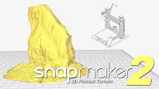3D Printing Terrain on the Snapmaker 2.0 A350 - Live stream relaxing music