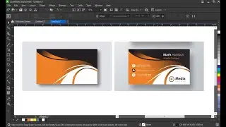 Professional business card design tutorials in Coreldraw | with Doctor Design