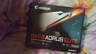 Распаковка материнской платы Gigabit Aorus b450 Elite.