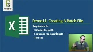 Excel Automation using UiPath | Part #20 | Creating Batch file for UiPath Automation's