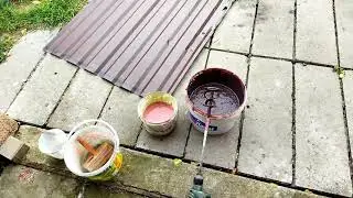 Покраска искусственного камня