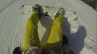 snowboarding crash