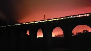 Beleuchteter Intercity