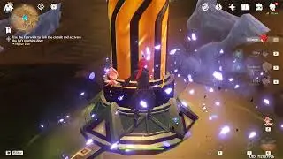 use the farrwick to link the circuit and activate the left machine door genshin impact