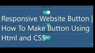 Responsive Website Button | How To Make Button Using Html and CSS
