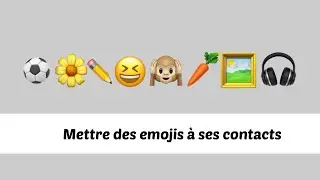 Mettre des emojis à ses contacts