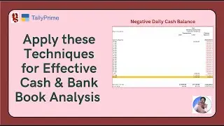 Power of Reporting in TallyPrime- Cash & Bank Book Techniques