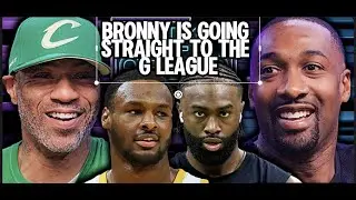 Jaylen Brown goes crazy on Bronny James