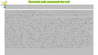 How to : Use basic unix commands for curl
