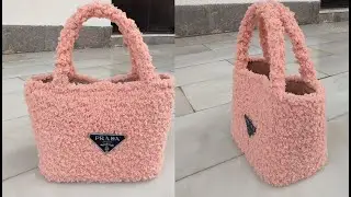 Bolso lana Praba inspirado en el modelo Prada lana y cachemir Tutoutil