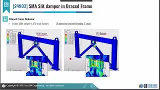 #AbaqusTutorial | FE analysis of SMA(Shape Memory Alloy) slit Damper in Brace Frame | BW Engineering